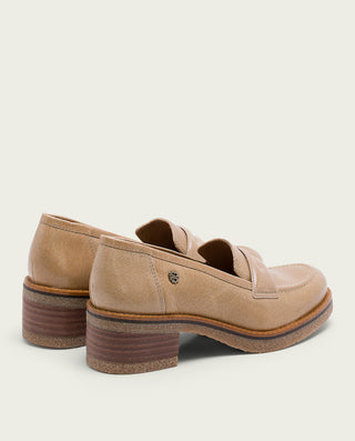 MOCASINES DE PIEL CAMEL GALIA