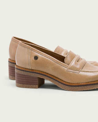 MOCASINES DE PIEL CAMEL GALIA